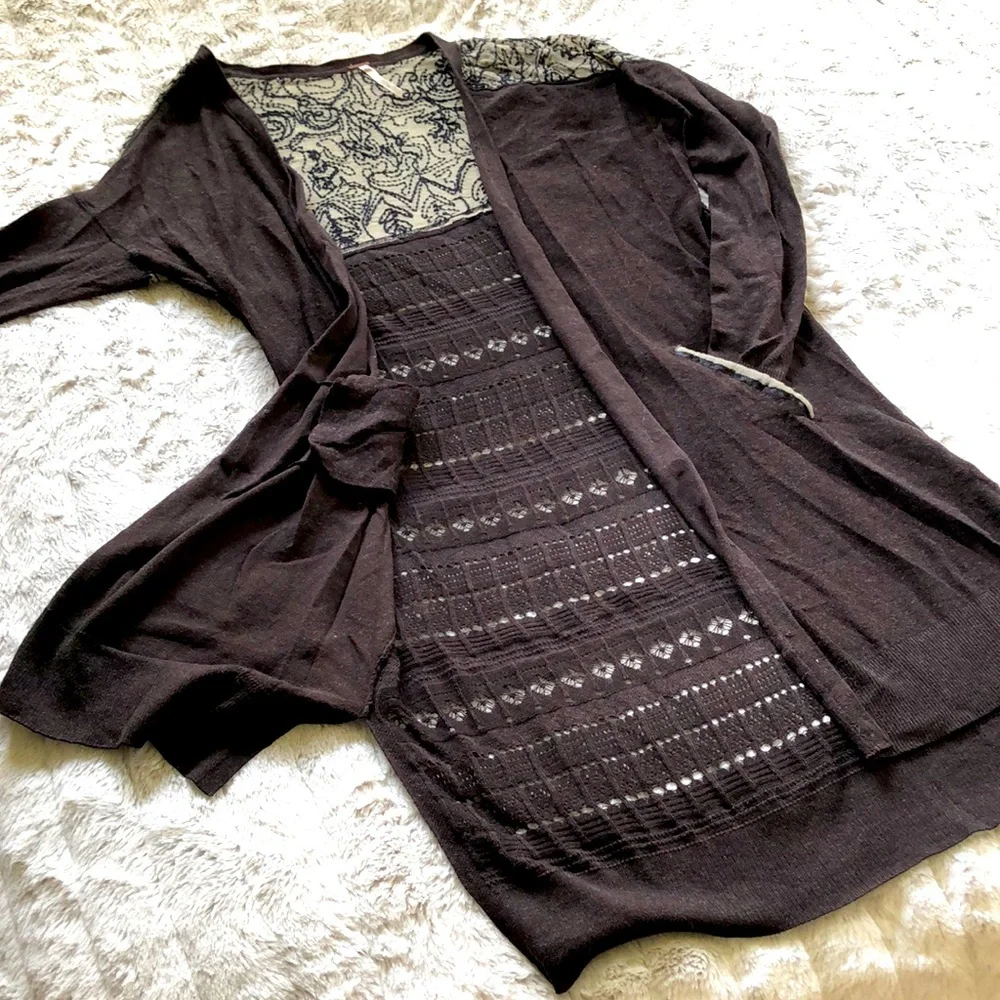 Free People Quincy Yarn Back to‎ You Cardigan